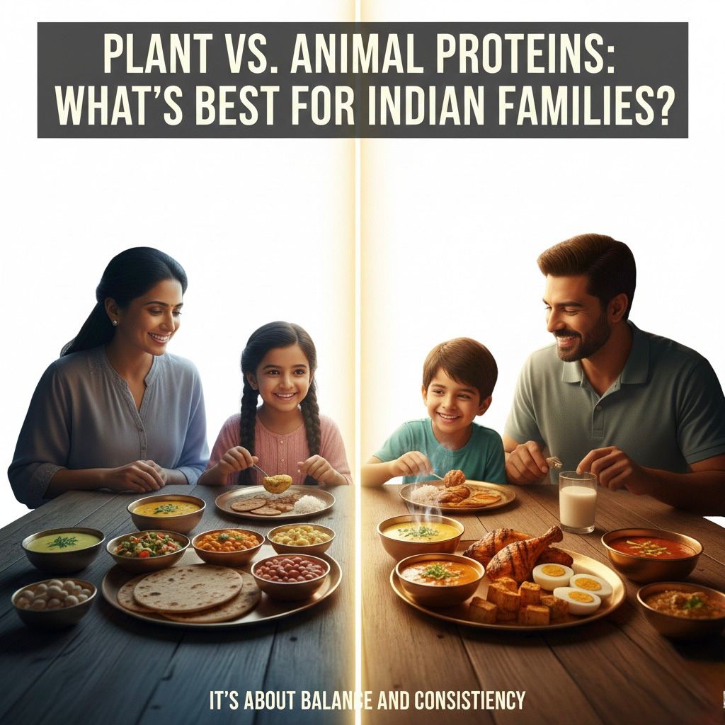 Plant vs. Animal Proteins: What’s Best for Indian Families?