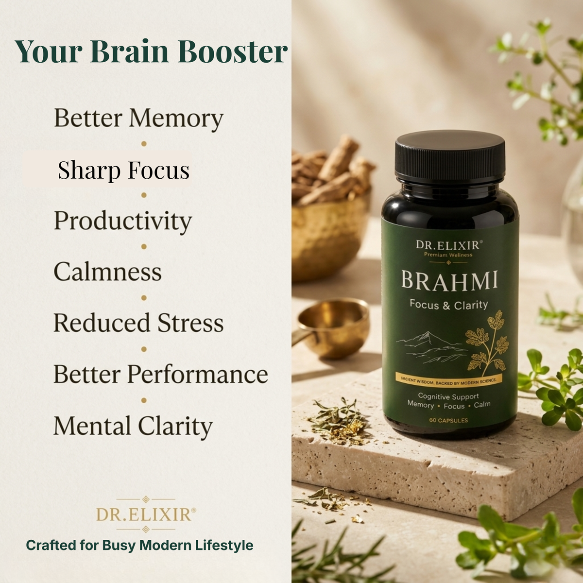 Pure Brahmi Extract – From Brain Fog to Clarity