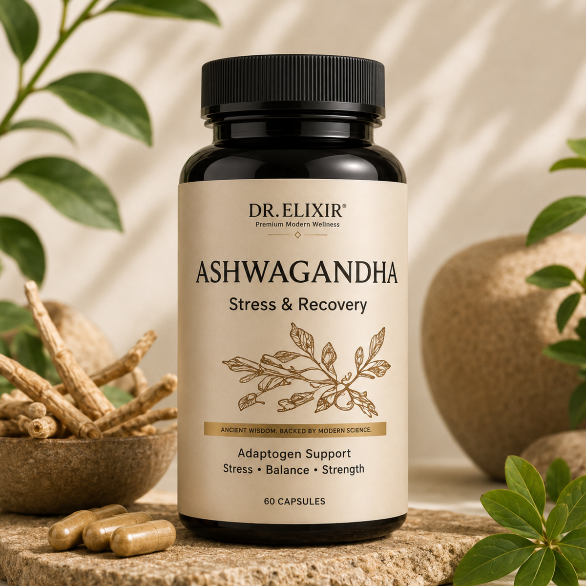 Ashwagandha KSM-66 Root Extract | Stress/Recovery/Sleep Support