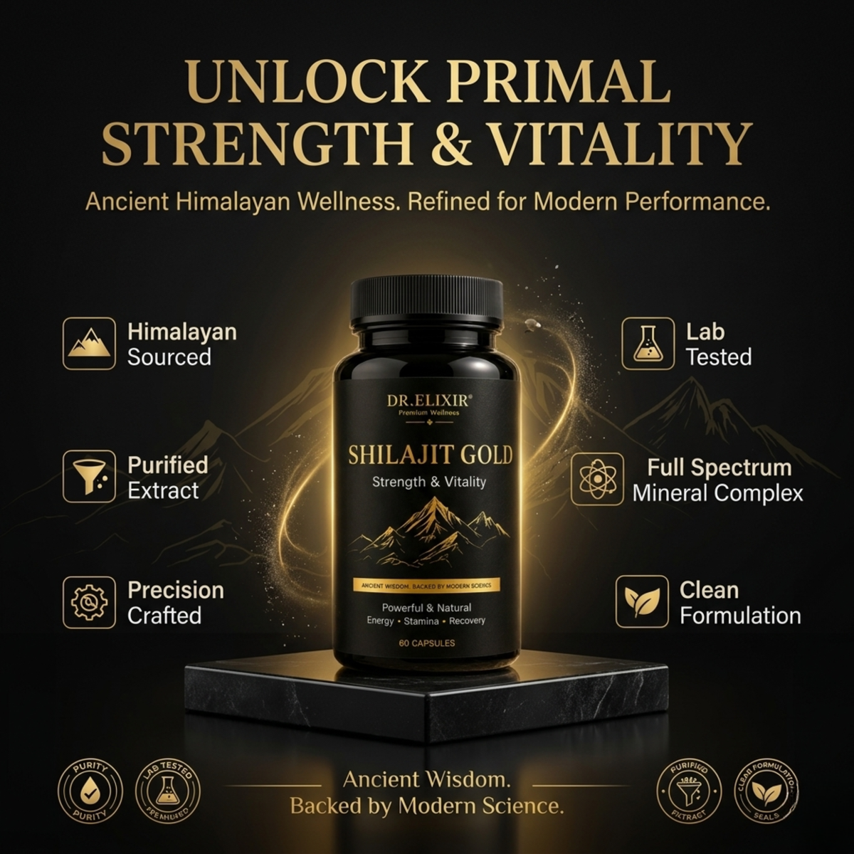 Shilajit Gold – Peak Performance, Strength & Recovery