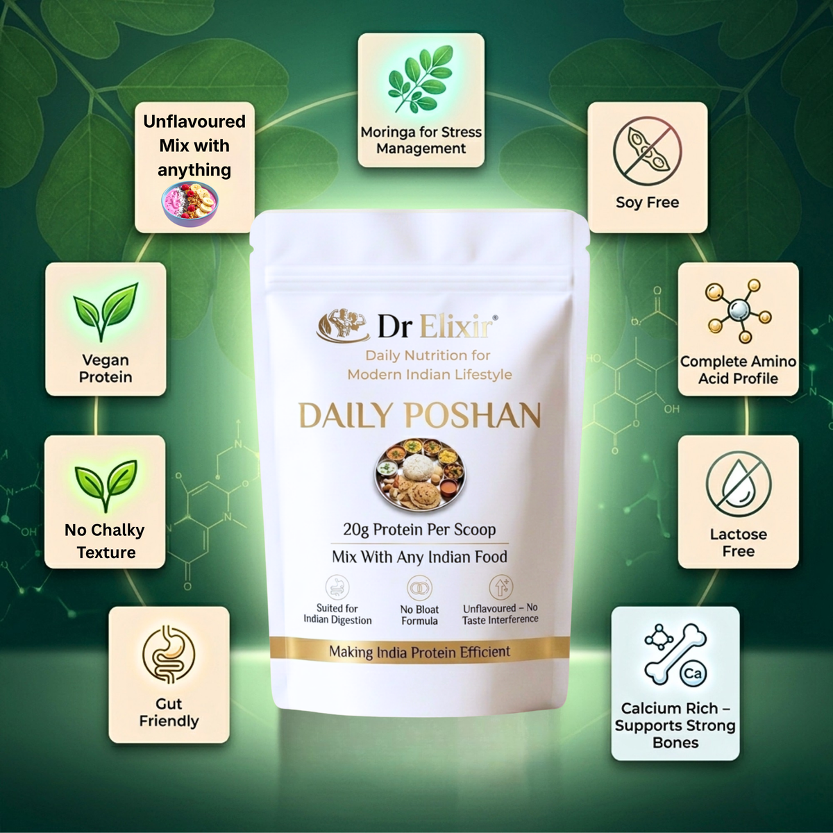 Daily Poshan – Unflavoured Protein