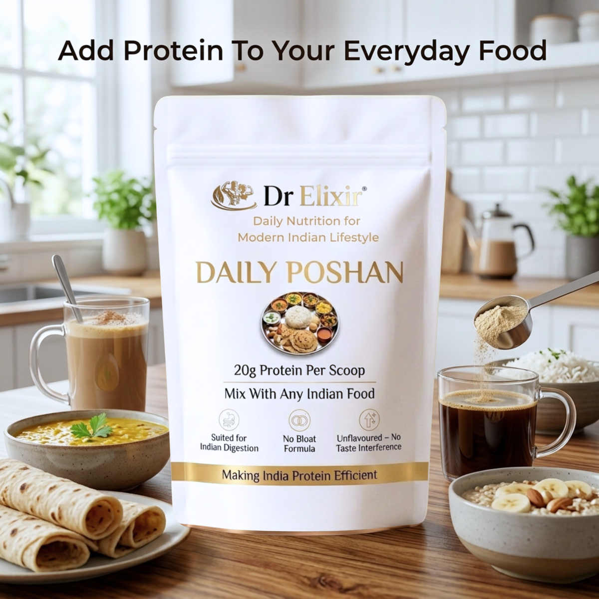 Daily Poshan – Unflavoured Protein